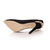 Black suede leather pointed head pump