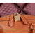 Embossing leather top handle bag