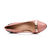 Pink leather pump