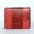 Red Leather Serpenti Snake Closure Bag