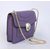 Purple Leather Serpenti Snake Closure Bag