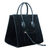 Luggage Phantom Black Suede Leather