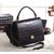 Small Trapeze Bag Croco Black