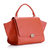 Small Trapeze Bag Orange Leather