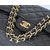 Black Lamb Skin Leather Quilting Chain Bag (Gold)