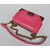 Pink cow hide leather flap bag