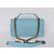 Light Blue Caviar Leather Flap Bag