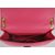 Pink lamb skin leather flap bag