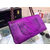 purple real python leather flap bag