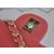 Original pink leather camellia charm flap bag