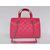 Fuchsia caviar leather handle bag