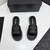 25FW lambskin leather slippers