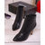 Leather pointed head pump short boots