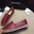 red lambskin leather espadrilles loafers