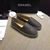 grey lambskin leather espadrilles loafers