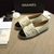 beige leather espadrilles loafers