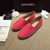 hot pink leather espadrilles loafers