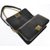 Black Leather Flap Shoulder Chain Bag