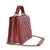 Red Oil Leather Should Chain Flap Bag