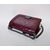 Claret Color Leather Flap Shoulder Chain Bag