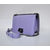 Lavender Color Leather Flap Shoulder Chain Bag