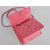 Fuchsia Patent Leather Turn Lock Chain Shoulder Bag