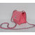 Fuchsia Patent Leather Turn Lock Chain Shoulder Bag