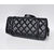 Black Quilting Lamb Skin Leather Chain Shoulder Bag