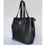 Black Lamb Skin Leather Tote