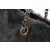 Cony hair metal chain shoulder strap tote