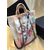 Large Graffiti Painted Canvas Tote Bag