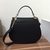 Original leather Drew round shape  flap shoulder bag