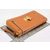 Original leather lock zipper wallet