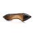 Black snake patent leather pointed head pump