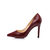 Croco pattern leather pointed head pump