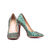 Multiple color rhinestone pump