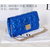 Metallic leather metal chain clutch