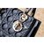 Lady Dior Bag Small Black Pattern Leather (Gold)