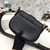 D-FENCE SADDLE BAG IN BLACK CALFSKIN