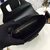 D-FENCE SADDLE BAG IN BLACK CALFSKIN