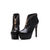 Crinkle patent leather zipper ankle boots