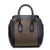 Heroine black  leather rivets handle bag