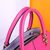 Pink with purple leather handle bag