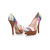 Multiple color fabric platform pump