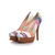 Multiple color fabric platform pump