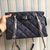 Medium Quilted Imported calfskin leather denim printing Vara Shoulder bag