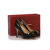 black quilting patent leather bow-tie peep toe pump