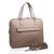 Beige Leather Briefcase