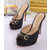 fabric platform pump slippers