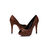 GG fabric peep toe platform pump